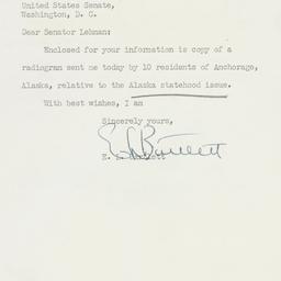 Letter: 1950 November 30