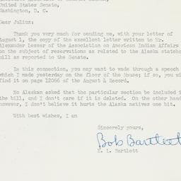 Letter: 1950 August 5