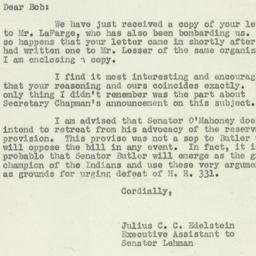 Letter: 1950 August 1