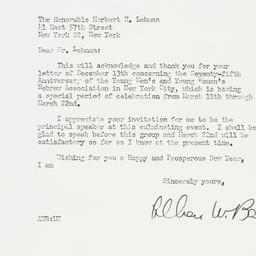 Letter: 1948 December 22