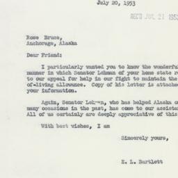 Letter: 1953 July 20