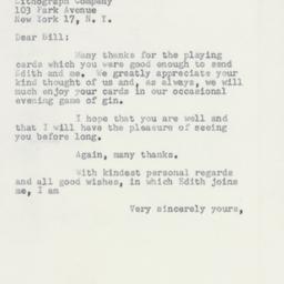 Letter: 1953 December 14