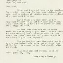 Letter: 1946 December 20