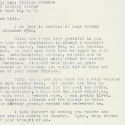 Letter: 1951 November 30