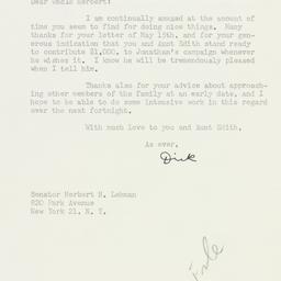 Letter: 1958 May 16