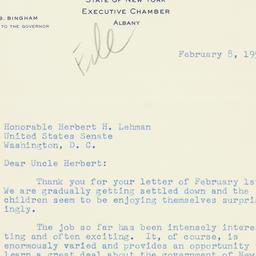 Letter: 1955 February 8