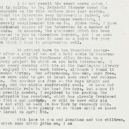 Letter: 1959 February 12