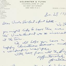 Letter: 1959 December 23