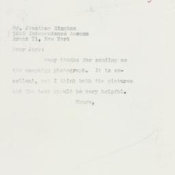 Letter: 1958 June 17