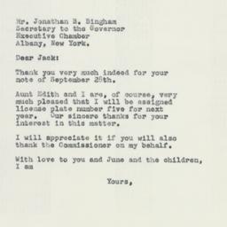 Letter: 1956 October 1