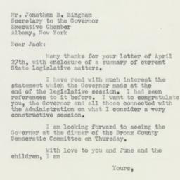 Letter: 1956 May 1