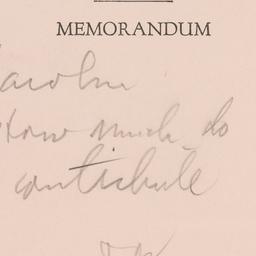 Memorandum: n.d.