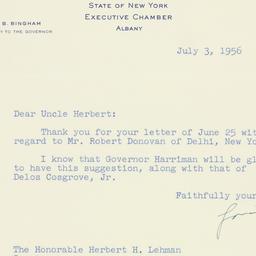 Letter: 1956 July 3