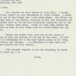 Letter: 1956 July 23