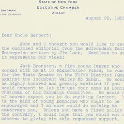 Letter: 1956 August 29