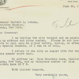 Letter: 1934 June 29