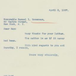 Letter: 1937 April 8