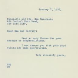 Letter: 1935 January 7