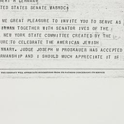 Telegram: 1954 July 21