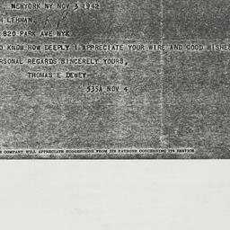Telegram: 1942 November 3