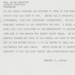Telegram: 1963 August 11