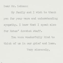Letter: 1963 August 20