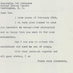 Letter: 1955 March 3