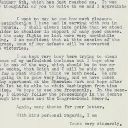 Letter: 1957 January 11