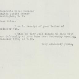 Letter: 1950 December 7