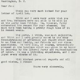 Letter: 1958 April 4