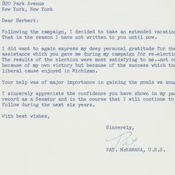 Telegram: 1960 December 21