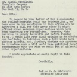 Letter: 1950 May 11