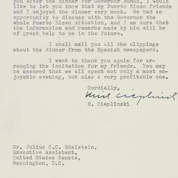Letter: 1950 March 10