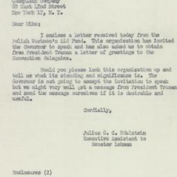 Letter: 1950 June 30