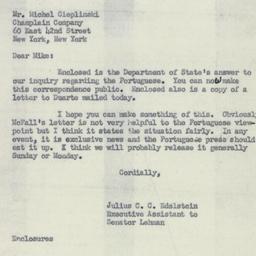Letter: 1950 June 26