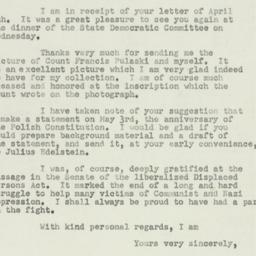 Letter: 1950 April 24