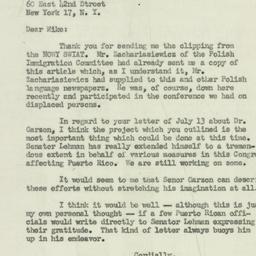 Letter: 1950 July 17