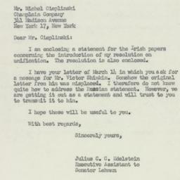 Letter: 1950 March 17
