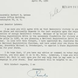 Letter: 1956 April 24