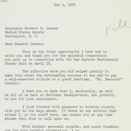 Letter: 1955 May 3