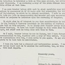 Telegram: 1955 September 12