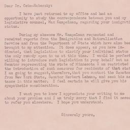 Letter: 1951 December 20