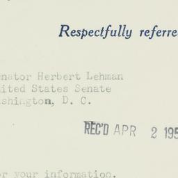 Memorandum: 1951 March 31