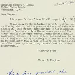 Letter: 1952 June 19