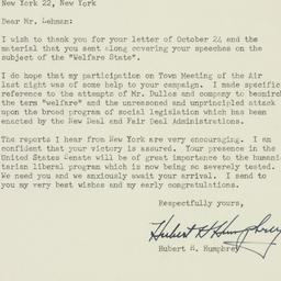 Telegram: 1949 November 2