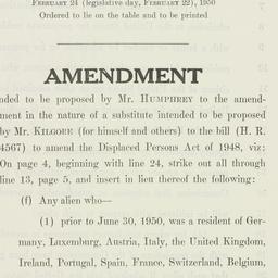 Pamphlet: 1950 February 24