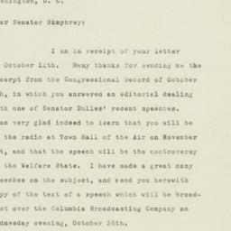 Letter: 1949 October 24