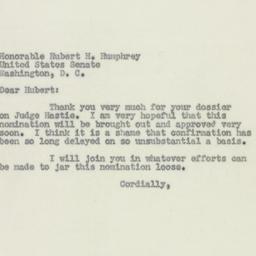 Letter: 1950 May 31