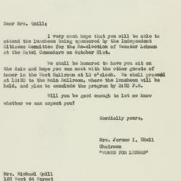 Letter: 1950 October 23