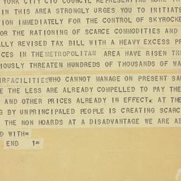 Telegram: 1950 August 11